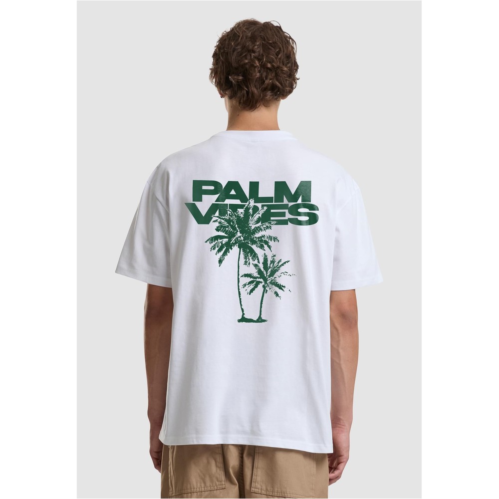 Mister Tee - Palm Vibes Oversize Mens Tshirt - White